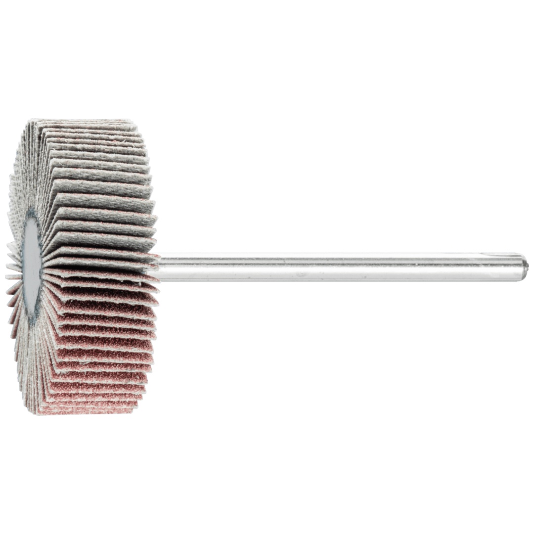 PFERD TOOLS Korund Fächerschleifer F Ø 30x10mm Schaft-Ø 3 mm A240 für Feinschliff und Finish