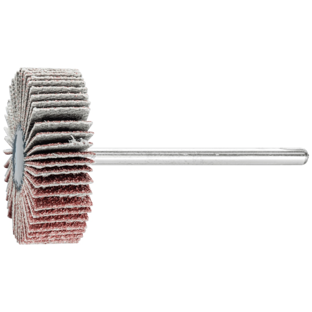 PFERD TOOLS Korund Fächerschleifer F Ø 30x10mm Schaft-Ø 3 mm A80 für Feinschliff und Finish