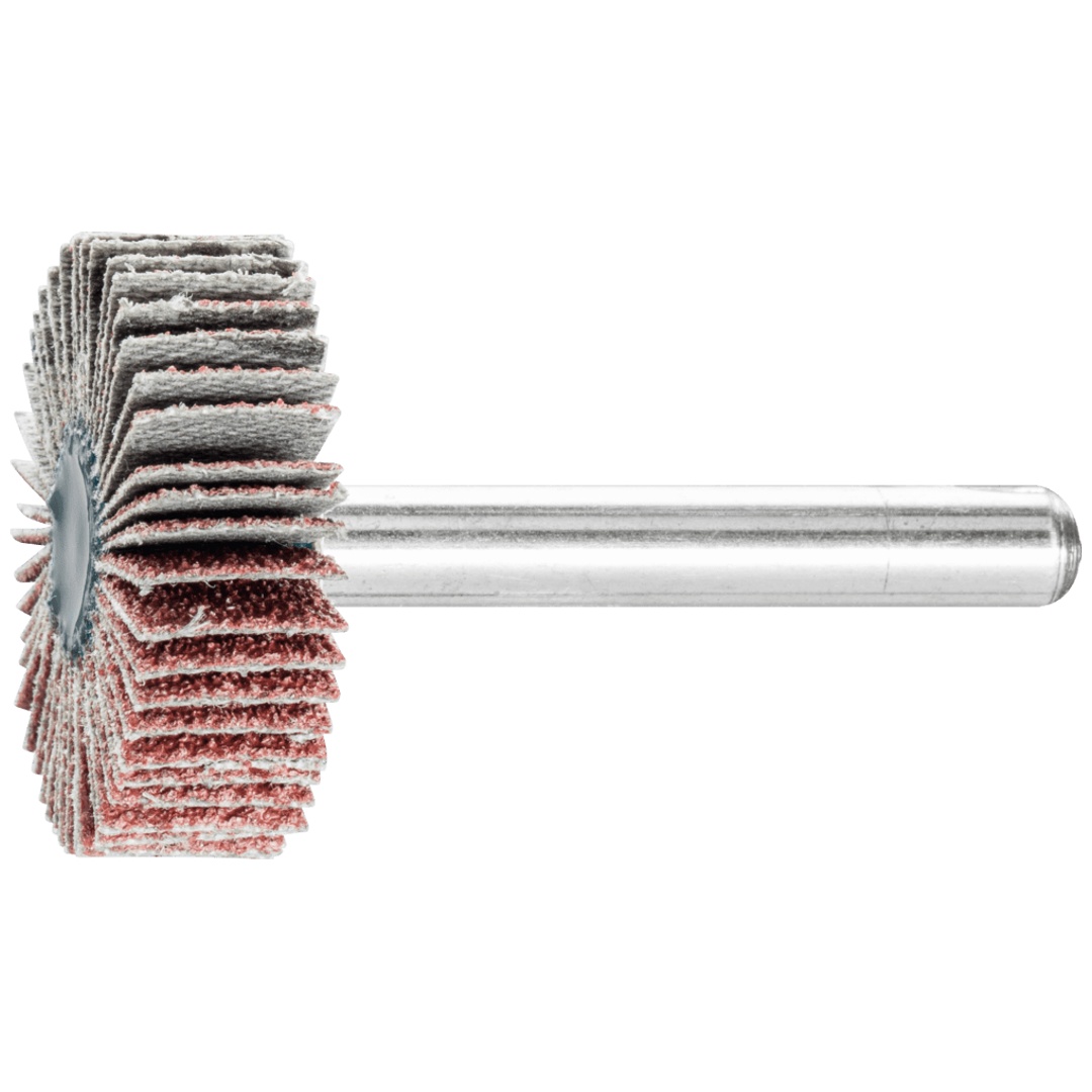 PFERD TOOLS Korund Fächerschleifer F Ø 30x10mm Schaft-Ø 6 mm A60 für Feinschliff und Finish