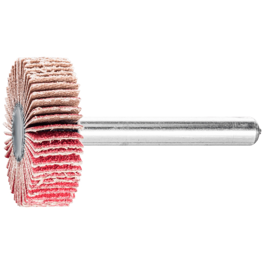 PFERD TOOLS Keramikkorn Fächerschleifer F Ø 30x10mm Schaft-Ø 6 mm CO-COOL120 hoher Abtrag auf Edelstahl