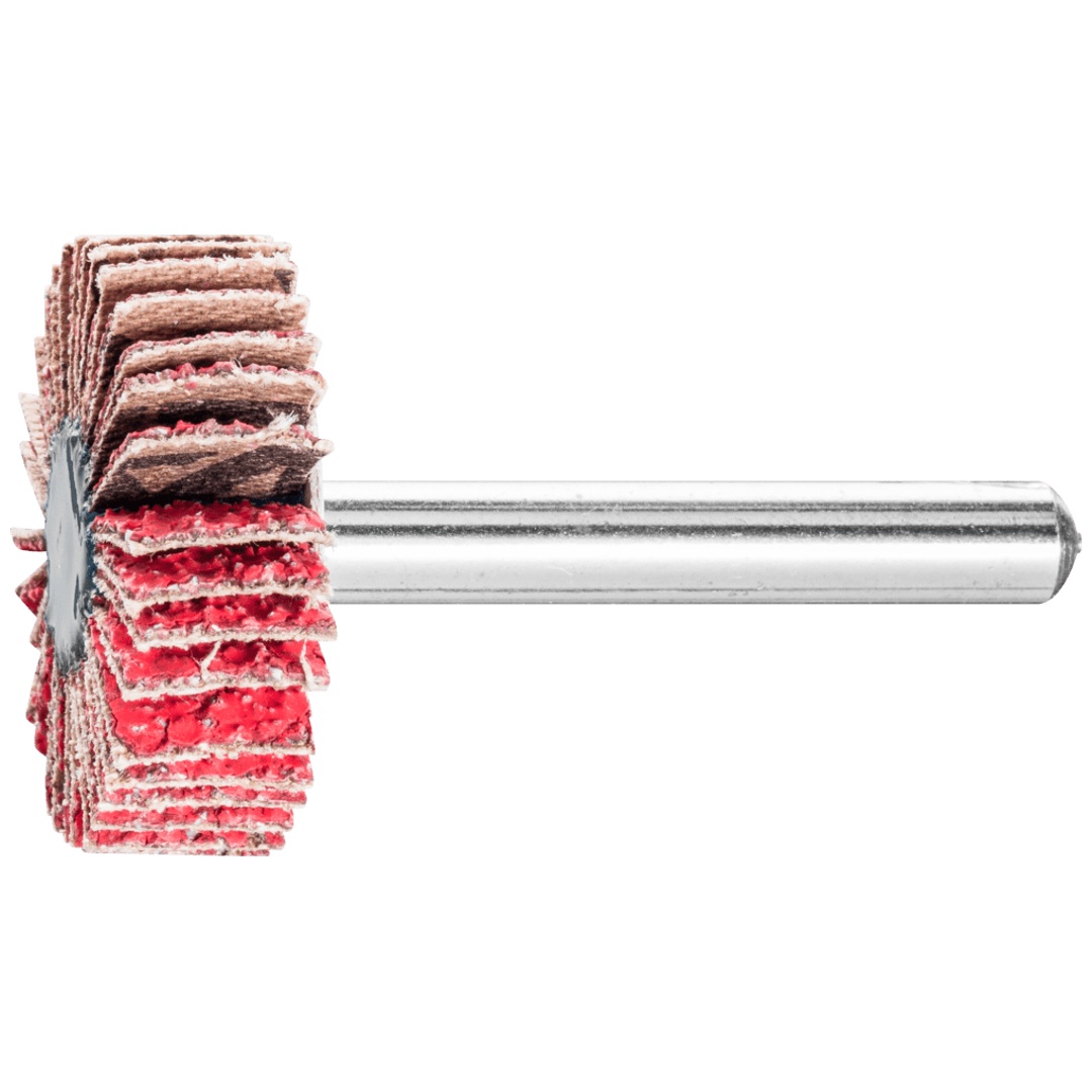 PFERD TOOLS Keramikkorn Fächerschleifer F Ø 30x10mm Schaft-Ø 6 mm CO-COOL40 hoher Abtrag auf Edelstahl