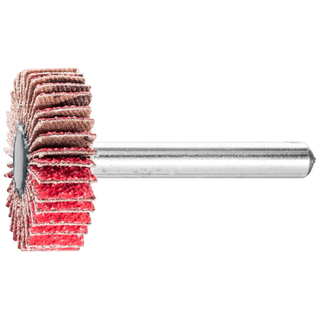 PFERD TOOLS Keramikkorn Fächerschleifer F Ø 30x10mm Schaft-Ø 6 mm CO-COOL60 hoher Abtrag auf Edelstahl