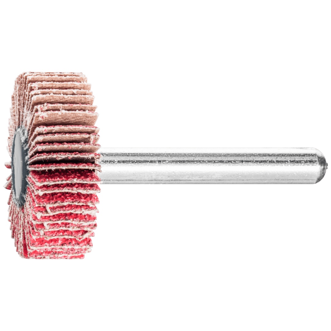 PFERD TOOLS Keramikkorn Fächerschleifer F Ø 30x10mm Schaft-Ø 6 mm CO-COOL80 hoher Abtrag auf Edelstahl