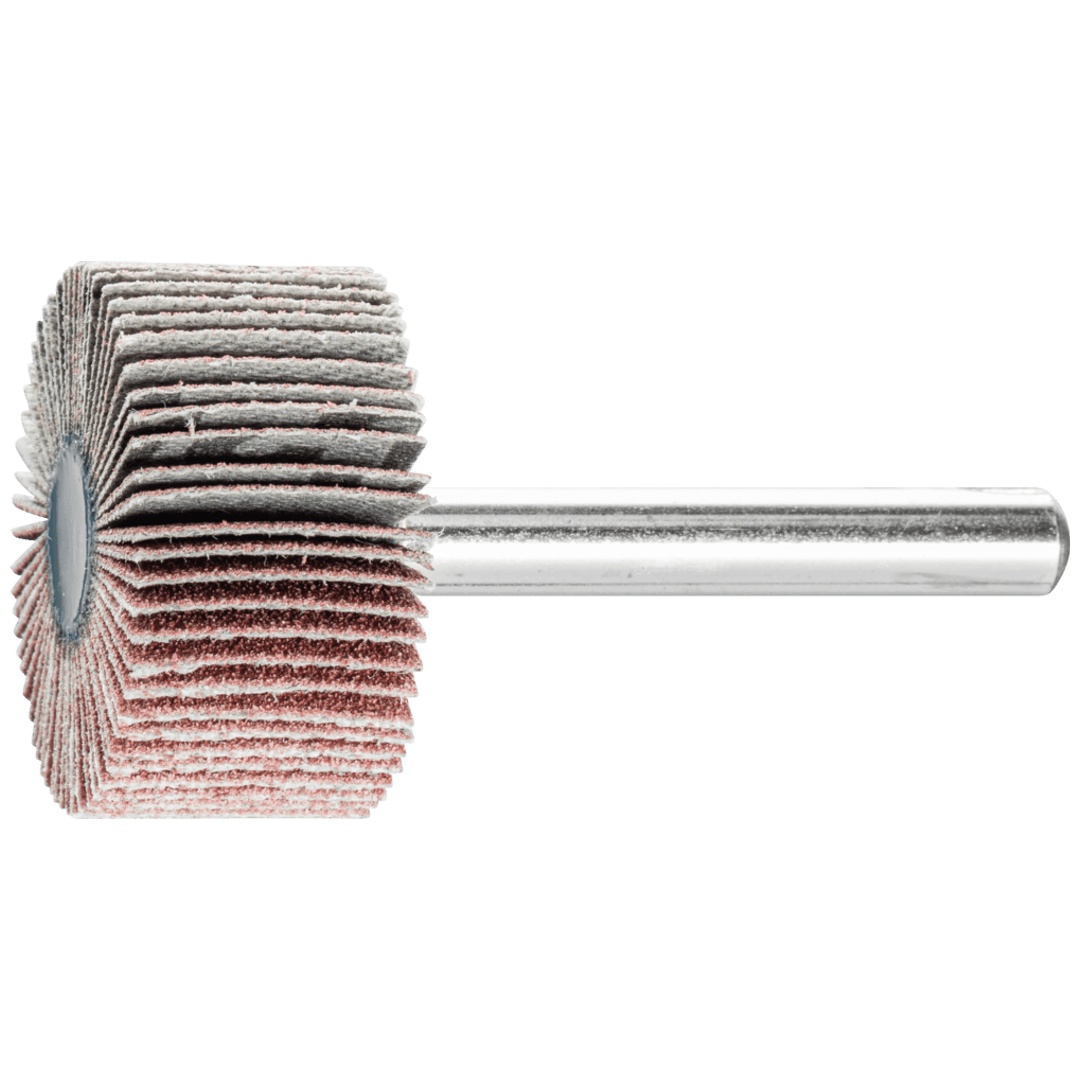 PFERD TOOLS Korund Fächerschleifer F Ø 30x15 mm Schaft-Ø 6 mm A120 für Feinschliff und Finish
