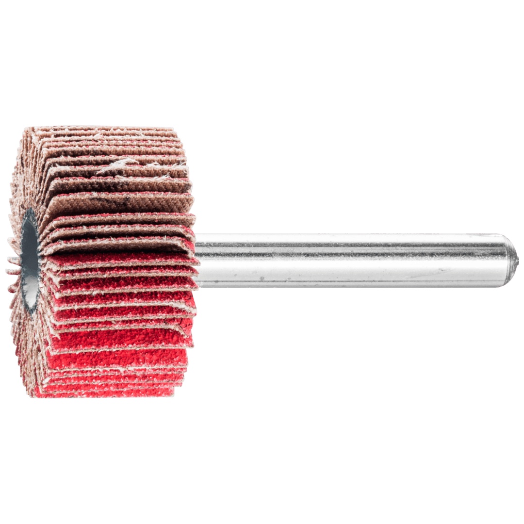 PFERD TOOLS Keramikkorn Fächerschleifer F Ø 30x15 mm Schaft-Ø 6 mm CO-COOL120 hoher Abtrag auf Edelstahl