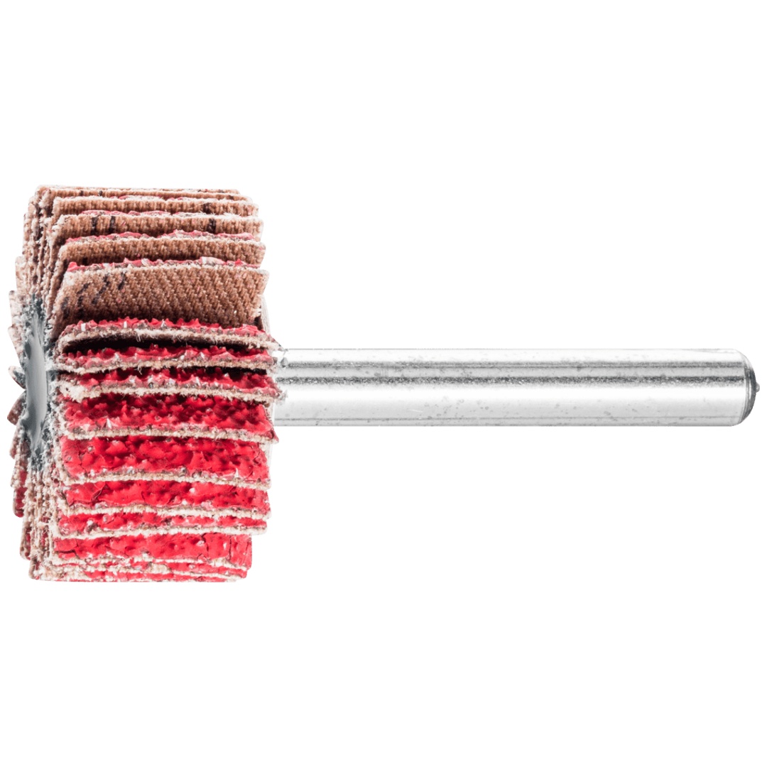 PFERD TOOLS Keramikkorn Fächerschleifer F Ø 30x15 mm Schaft-Ø 6 mm CO-COOL40 hoher Abtrag auf Edelstahl