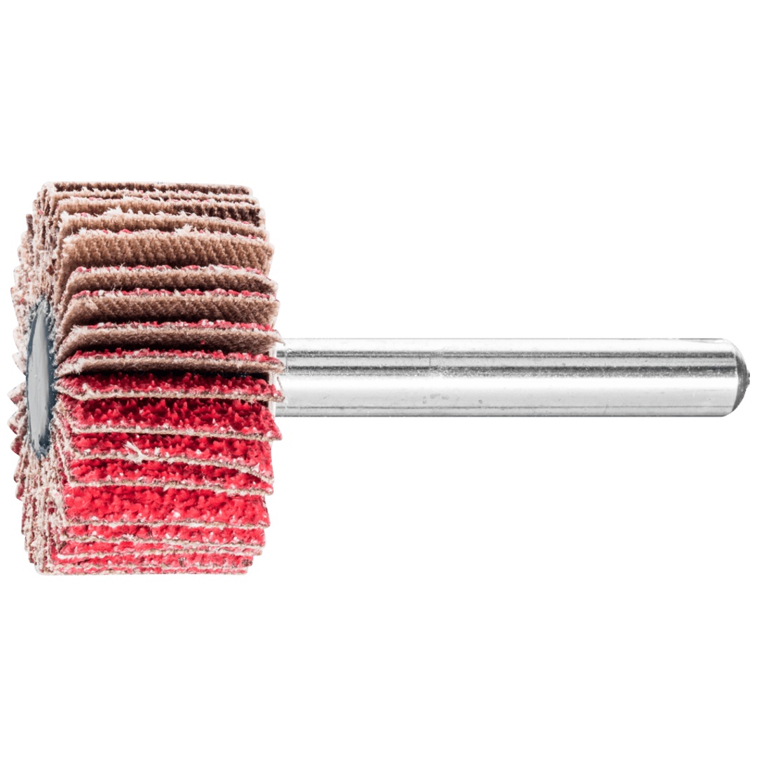 PFERD TOOLS Keramikkorn Fächerschleifer F Ø 30x15 mm Schaft-Ø 6 mm CO-COOL60 hoher Abtrag auf Edelstahl