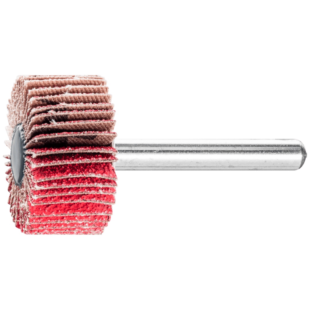 PFERD TOOLS Keramikkorn Fächerschleifer F Ø 30x15 mm Schaft-Ø 6 mm CO-COOL80 hoher Abtrag auf Edelstahl