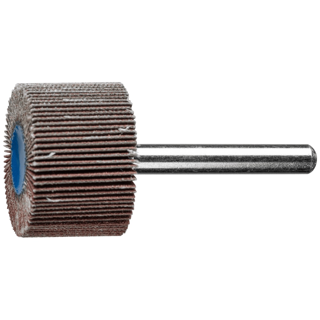PFERD TOOLS Korund Fächerschleifer F Ø 30x20mm Schaft-Ø 6 mm A150 für Feinschliff und Finish
