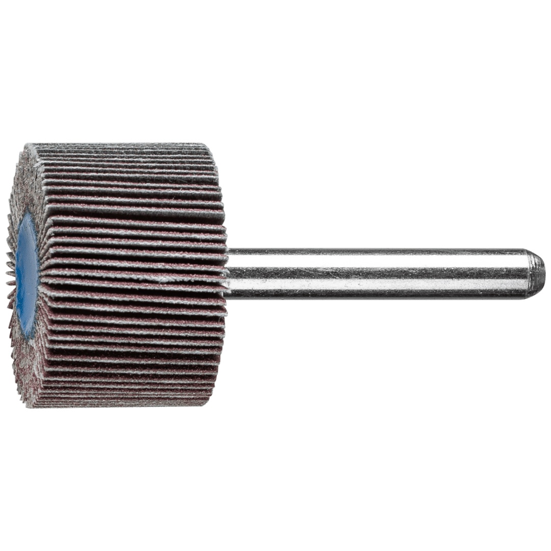 PFERD TOOLS Korund Fächerschleifer F Ø 30x20mm Schaft-Ø 6 mm A180 für Feinschliff und Finish