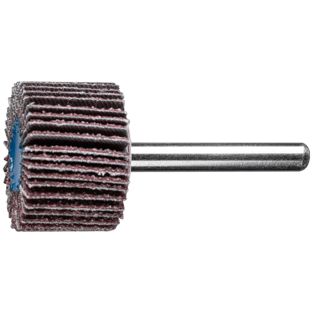 PFERD TOOLS Korund Fächerschleifer F Ø 30x20mm Schaft-Ø 6 mm A40 für Feinschliff und Finish