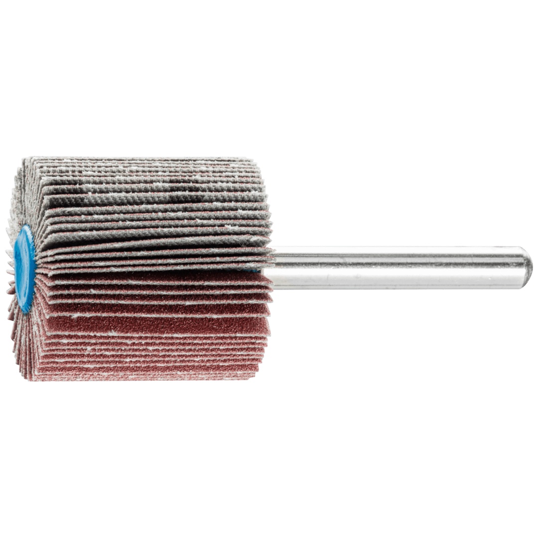PFERD TOOLS Korund Fächerschleifer F Ø 30x30mm Schaft-Ø 6 mm A180 für Feinschliff und Finish