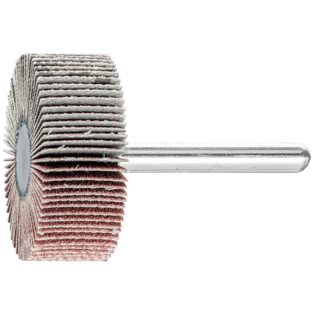 PFERD TOOLS Korund Fächerschleifer F Ø 40x15 mm Schaft-Ø 6 mm A120 für Feinschliff und Finish