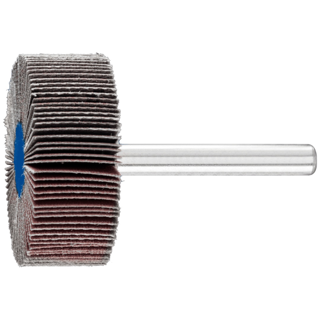 PFERD TOOLS Korund Fächerschleifer F Ø 40x15 mm Schaft-Ø 6 mm A320 für Feinschliff und Finish