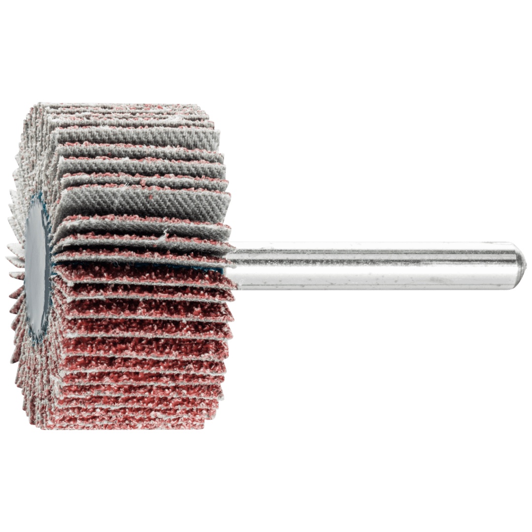 PFERD TOOLS Korund Fächerschleifer F Ø 40x20mm Schaft-Ø 6 mm A40 für Feinschliff und Finish