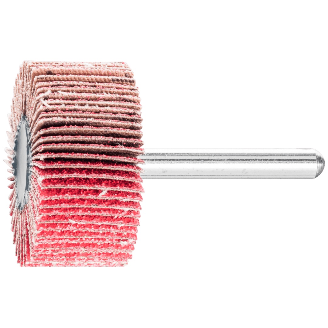 PFERD TOOLS Keramikkorn Fächerschleifer F Ø 40x20mm Schaft-Ø 6 mm CO-COOL80 hoher Abtrag auf Edelstahl