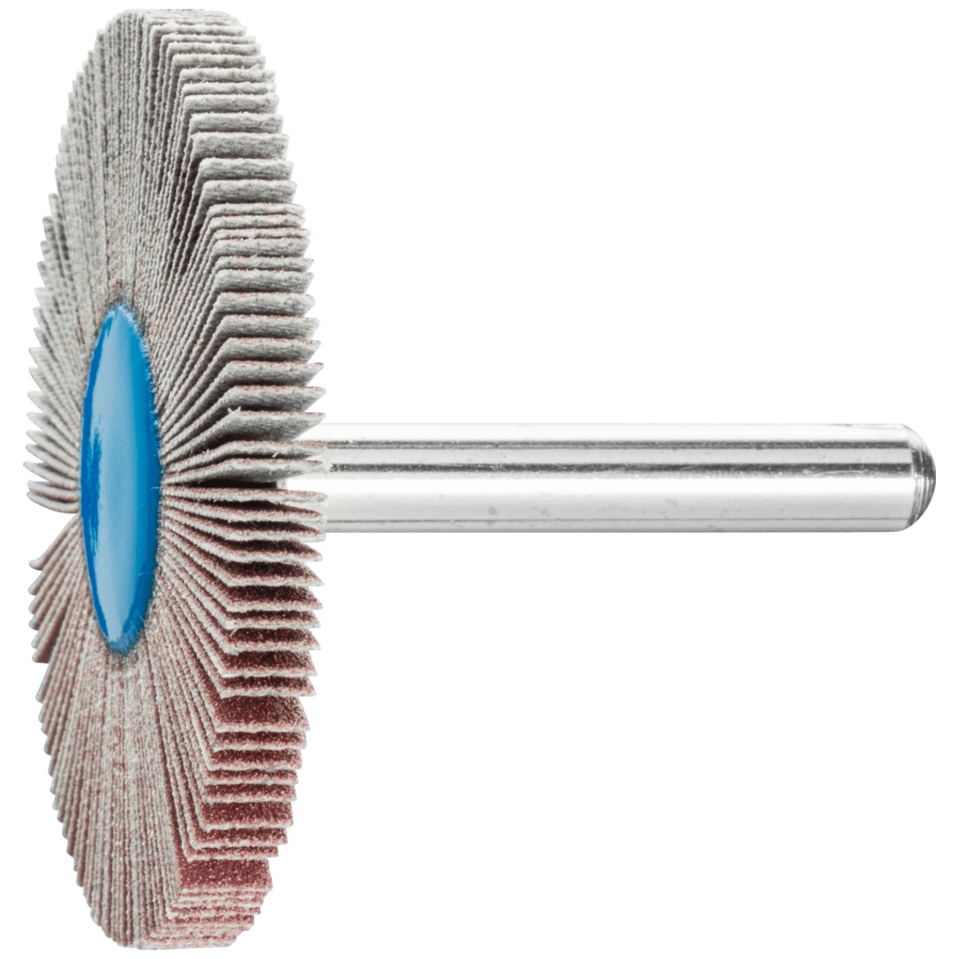 PFERD TOOLS Korund Fächerschleifer F Ø 50x5 mm Schaft-Ø 6 mm A240 für Feinschliff und Finish