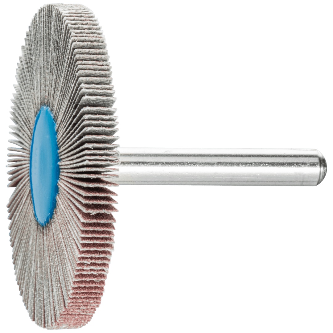 PFERD TOOLS Korund Fächerschleifer F Ø 50x5 mm Schaft-Ø 6 mm A320 für Feinschliff und Finish