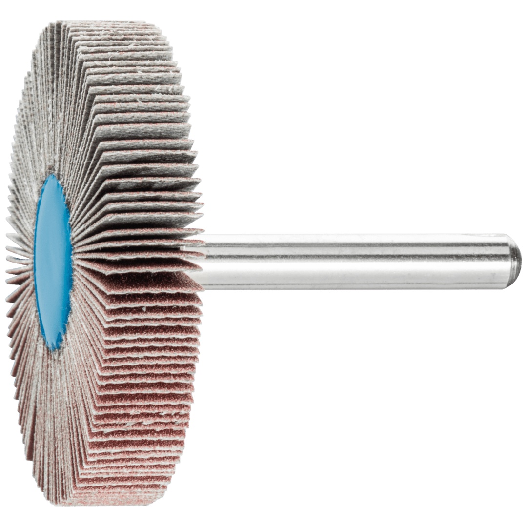 PFERD TOOLS Korund Fächerschleifer F Ø 50x10mm Schaft-Ø 6 mm A240 für Feinschliff und Finish