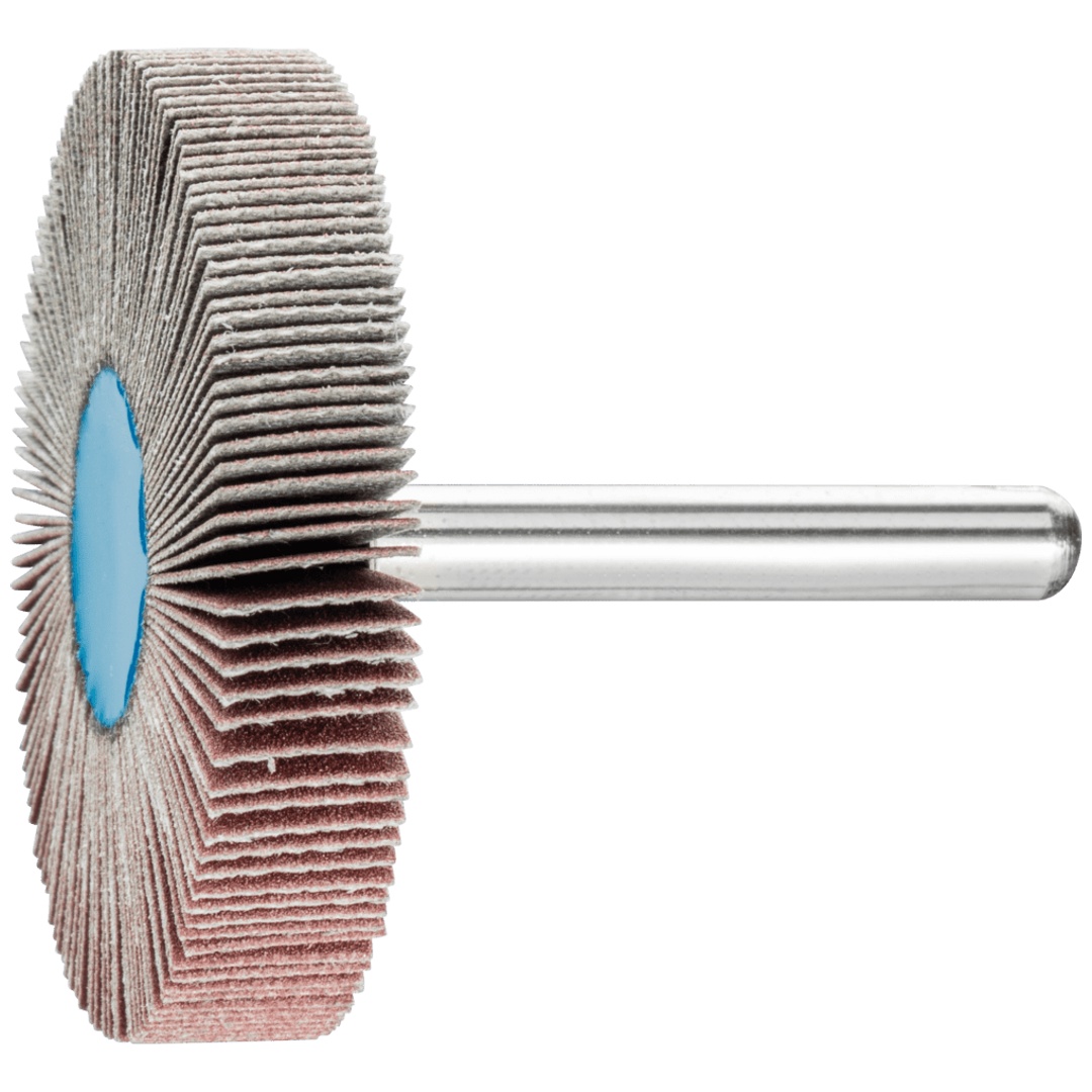 PFERD TOOLS Korund Fächerschleifer F Ø 50x10mm Schaft-Ø 6 mm A320 für Feinschliff und Finish