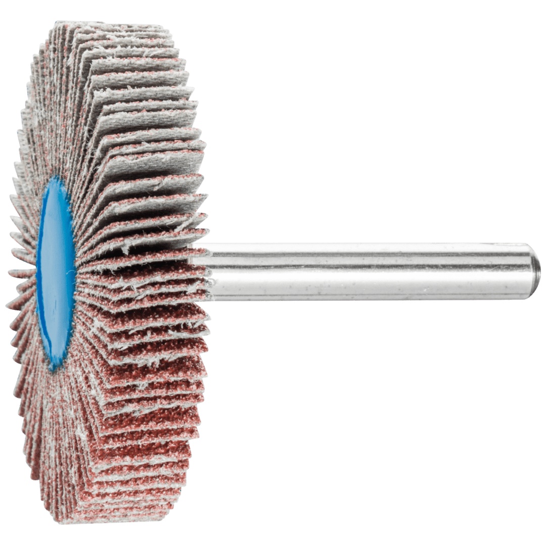 PFERD TOOLS Korund Fächerschleifer F Ø 50x10mm Schaft-Ø 6 mm A60 für Feinschliff und Finish