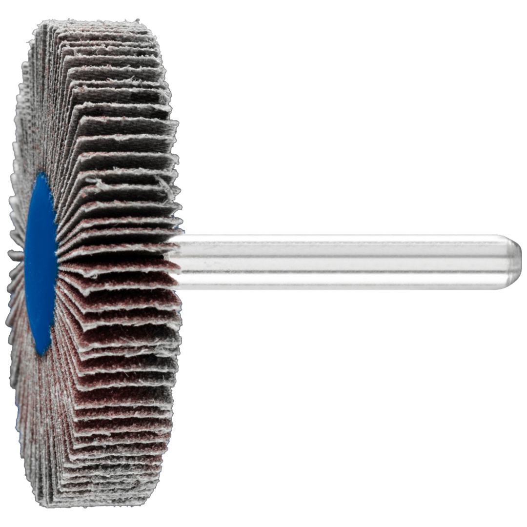 PFERD TOOLS Korund Fächerschleifer F Ø 50x10mm Schaft-Ø 6 mm A80 für Feinschliff und Finish