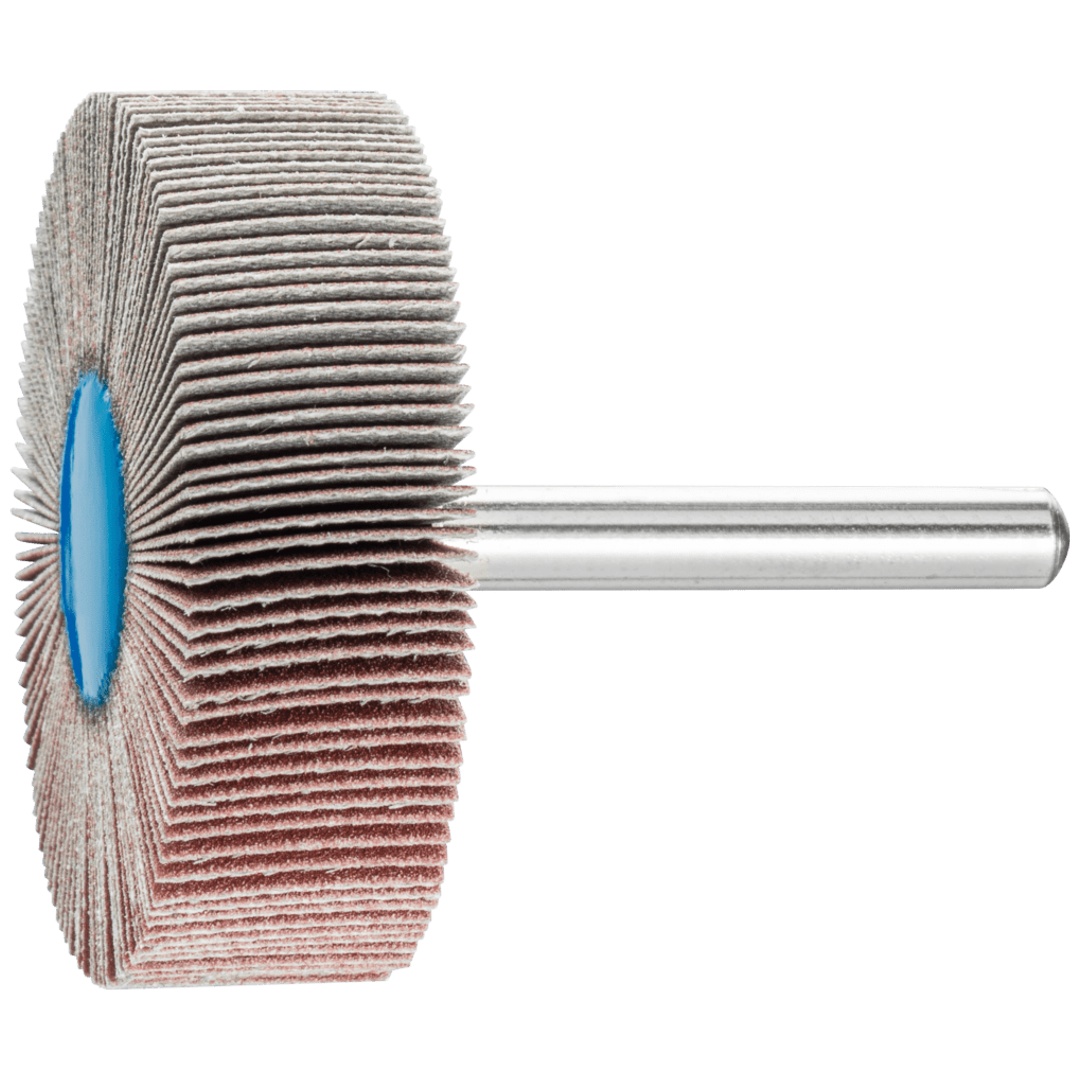 PFERD TOOLS Korund Fächerschleifer F Ø 50x15 mm Schaft-Ø 6 mm A240 für Feinschliff und Finish