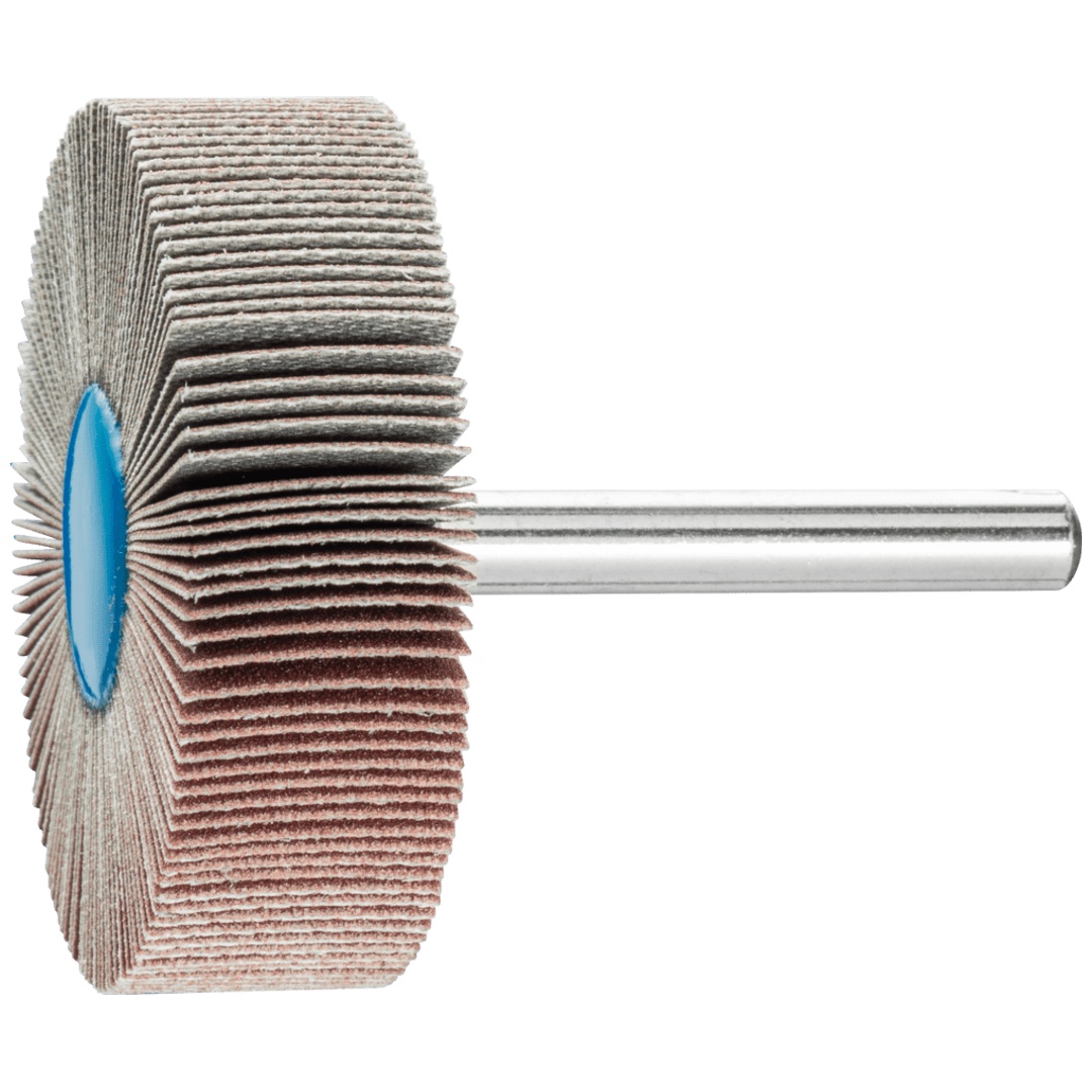 PFERD TOOLS Korund Fächerschleifer F Ø 50x15 mm Schaft-Ø 6 mm A320 für Feinschliff und Finish