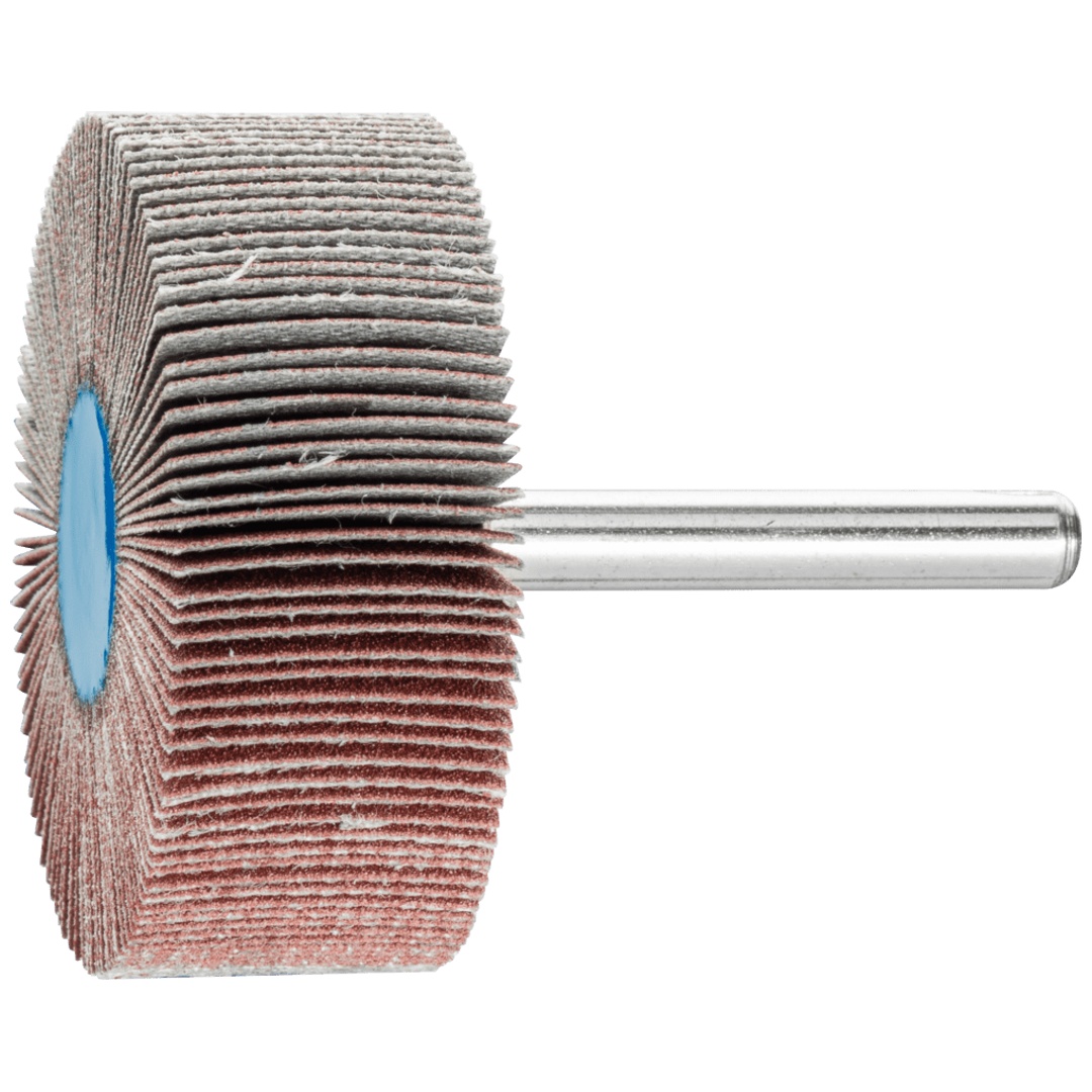 PFERD TOOLS Korund Fächerschleifer F Ø 50x20mm Schaft-Ø 6 mm A180 für Feinschliff und Finish