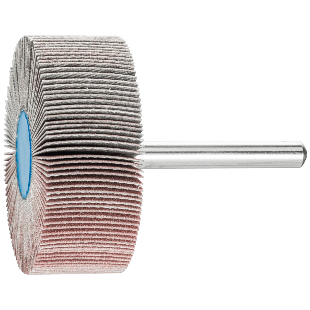 PFERD TOOLS Korund Fächerschleifer F Ø 50x20mm Schaft-Ø 6 mm A320 für Feinschliff und Finish