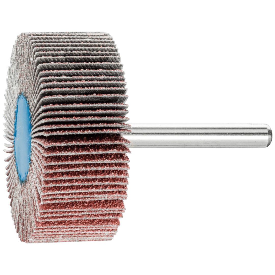 PFERD TOOLS Korund Fächerschleifer F Ø 50x20mm Schaft-Ø 6 mm A60 für Feinschliff und Finish