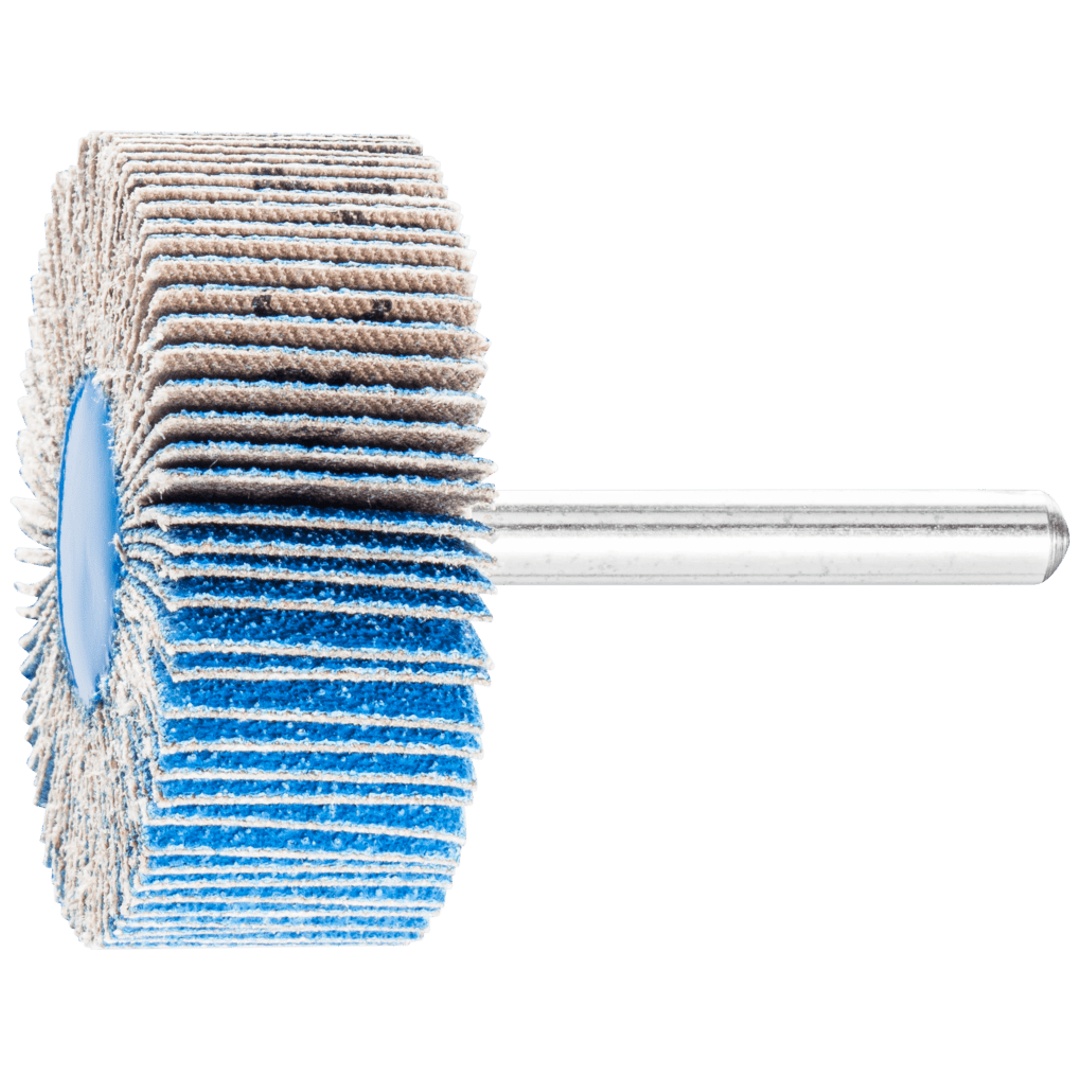 PFERD TOOLS Zirkon Fächerschleifer F Ø 50x20mm Schaft-Ø 6 mm Z-COOL80 für kühlen Schliff auf Edelstahl