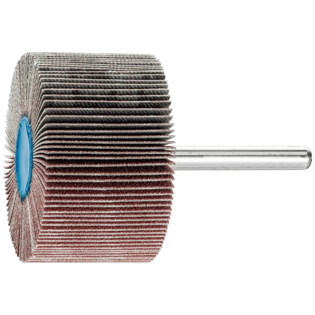 PFERD TOOLS Korund Fächerschleifer F Ø 50x30mm Schaft-Ø 6 mm A150 für Feinschliff und Finish