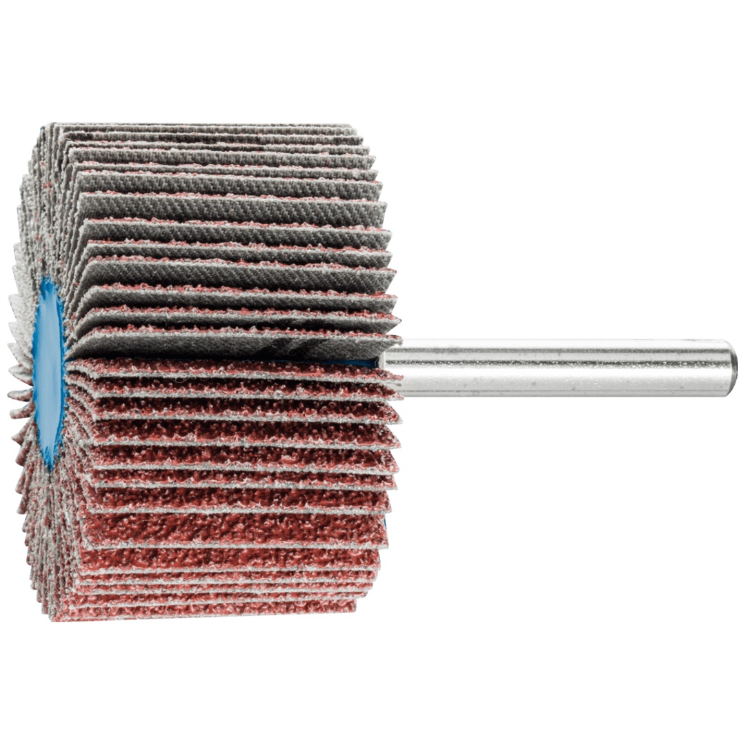 PFERD TOOLS Korund Fächerschleifer F Ø 50x30mm Schaft-Ø 6 mm A40 für Feinschliff und Finish