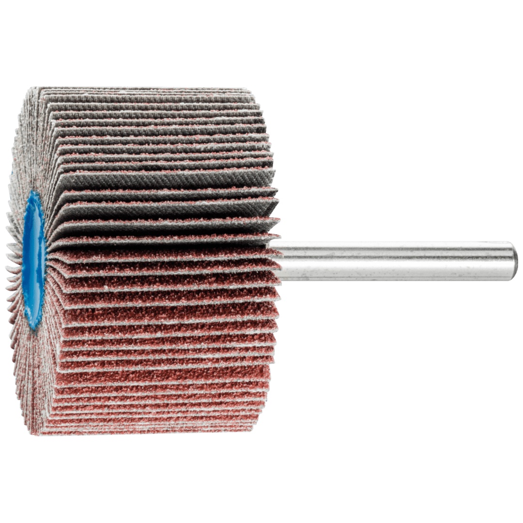 PFERD TOOLS Korund Fächerschleifer F Ø 50x30mm Schaft-Ø 6 mm A60 für Feinschliff und Finish