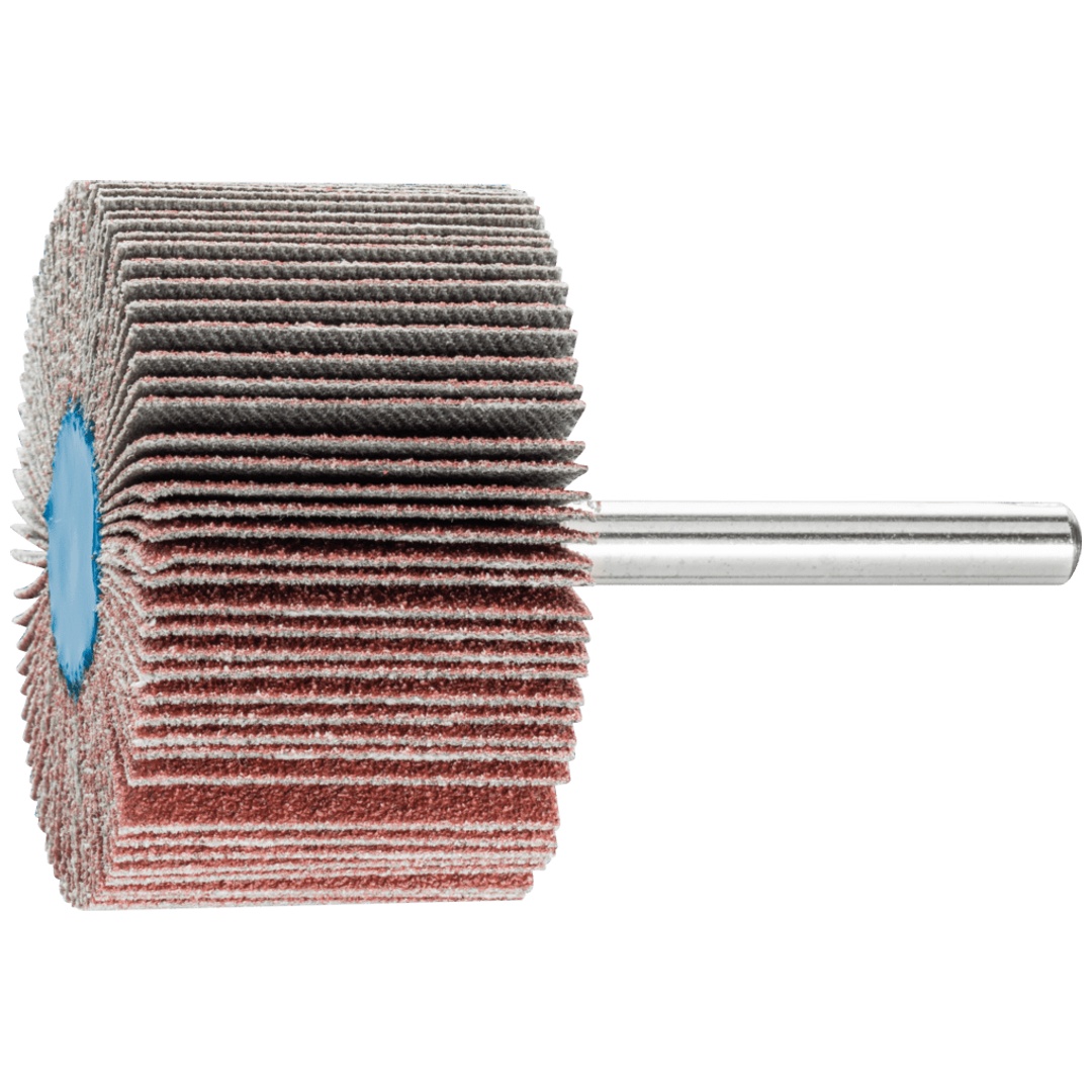PFERD TOOLS Korund Fächerschleifer F Ø 50x30mm Schaft-Ø 6 mm A80 für Feinschliff und Finish