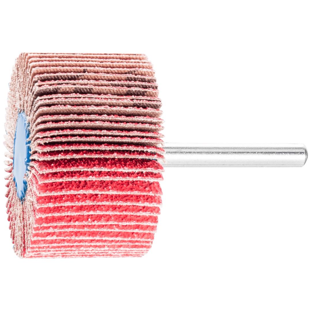 PFERD TOOLS Keramikkorn Fächerschleifer F Ø 50x30mm Schaft-Ø 6 mm CO-COOL60 hoher Abtrag auf Edelstahl