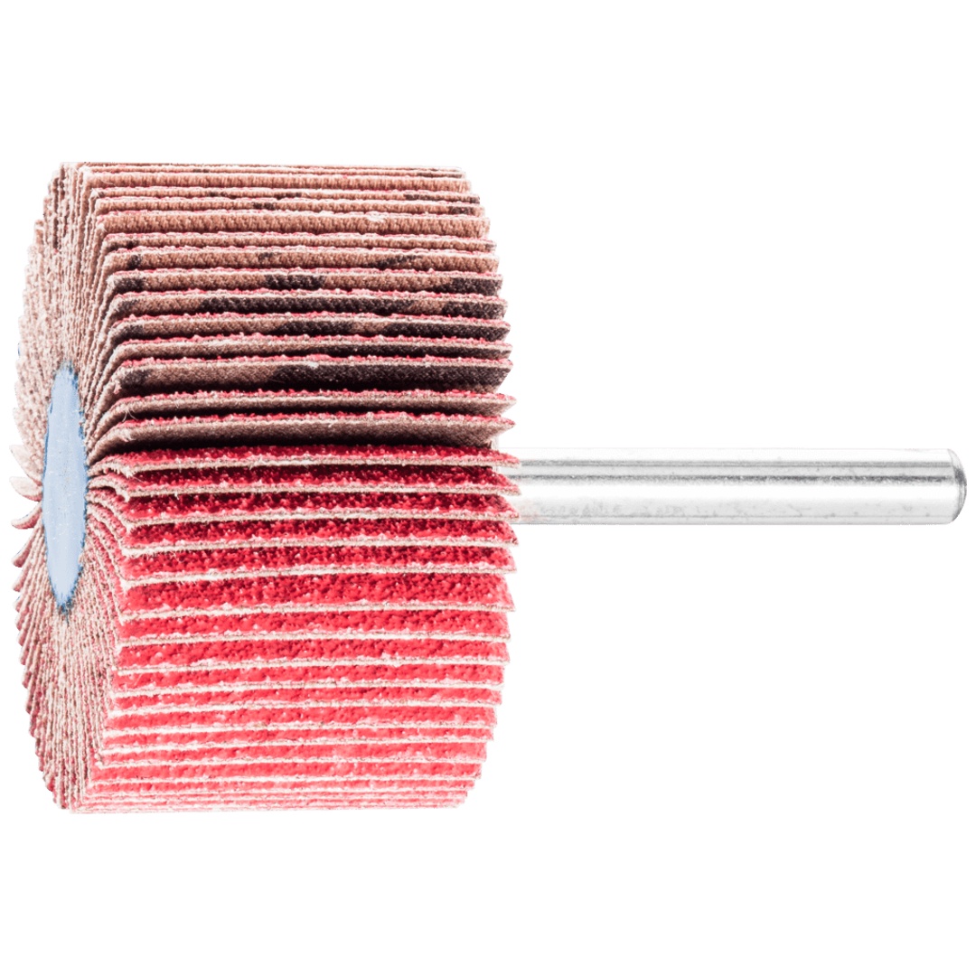 PFERD TOOLS Keramikkorn Fächerschleifer F Ø 50x30mm Schaft-Ø 6 mm CO-COOL80 hoher Abtrag auf Edelstahl