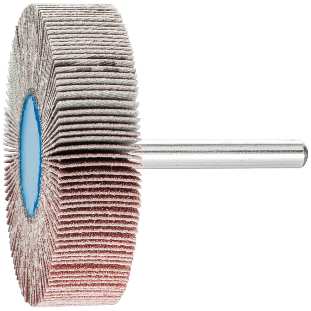 PFERD TOOLS Korund Fächerschleifer F Ø 60x15 mm Schaft-Ø 6 mm A120 für Feinschliff und Finish