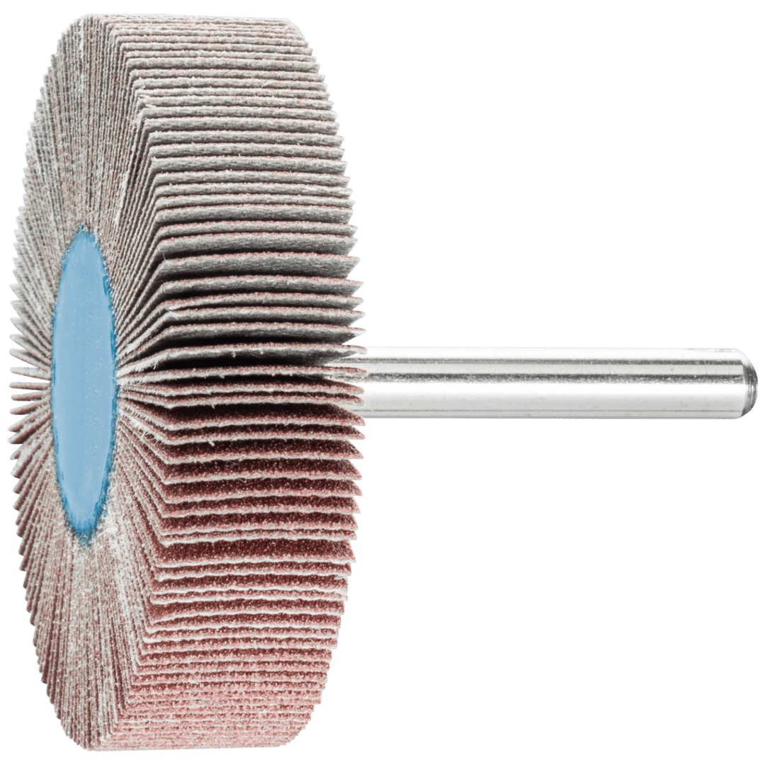 PFERD TOOLS Korund Fächerschleifer F Ø 60x15 mm Schaft-Ø 6 mm A150 für Feinschliff und Finish