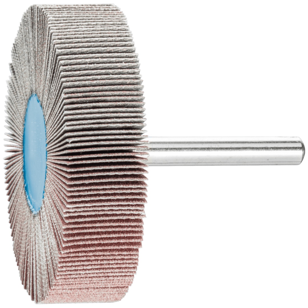 PFERD TOOLS Korund Fächerschleifer F Ø 60x15 mm Schaft-Ø 6 mm A240 für Feinschliff und Finish