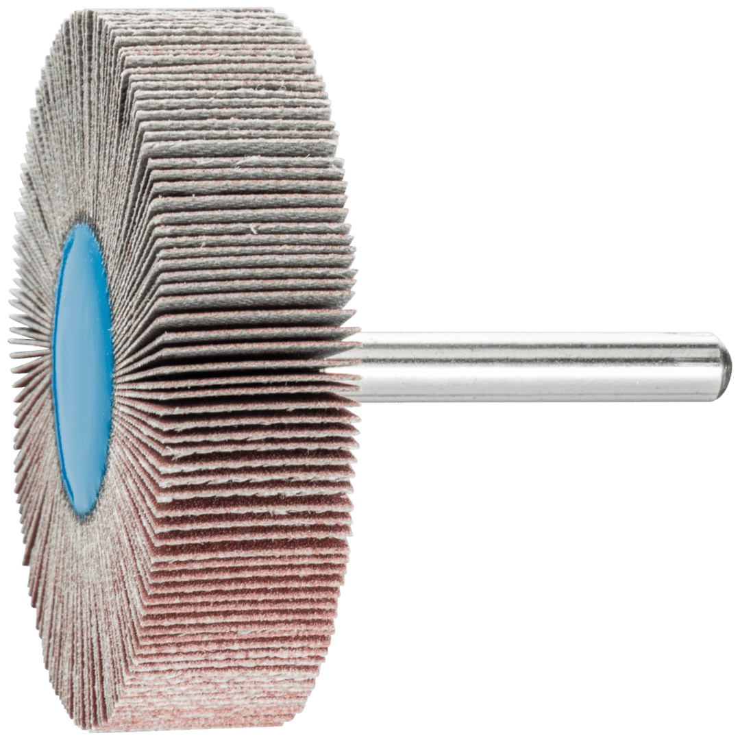 PFERD TOOLS Korund Fächerschleifer F Ø 60x15 mm Schaft-Ø 6 mm A320 für Feinschliff und Finish
