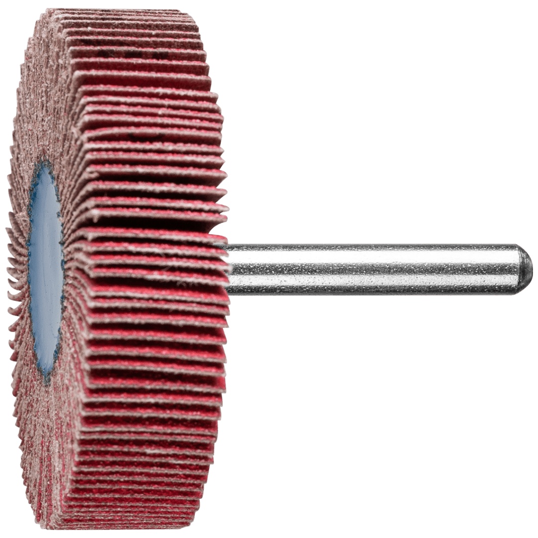 PFERD TOOLS Keramikkorn Fächerschleifer F Ø 60x15 mm Schaft-Ø 6 mm CO-COOL120 hoher Abtrag auf Edelstahl