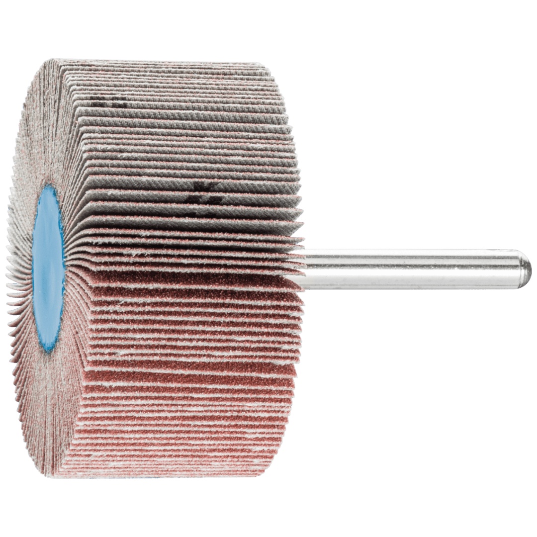 PFERD TOOLS Korund Fächerschleifer F Ø 60x30mm Schaft-Ø 6 mm A120 für Feinschliff und Finish (1)
