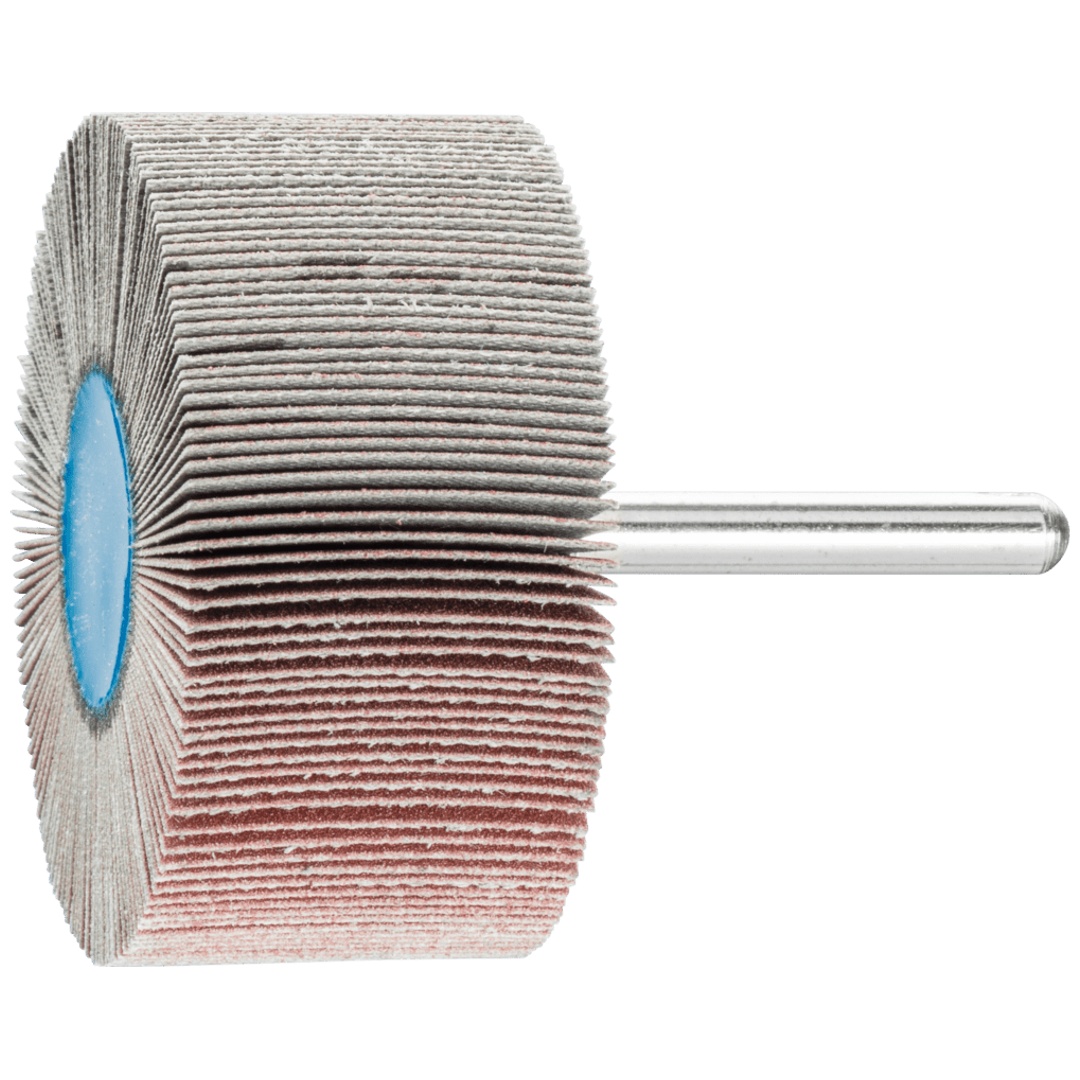 PFERD TOOLS Korund Fächerschleifer F Ø 60x30mm Schaft-Ø 6 mm A240 für Feinschliff und Finish