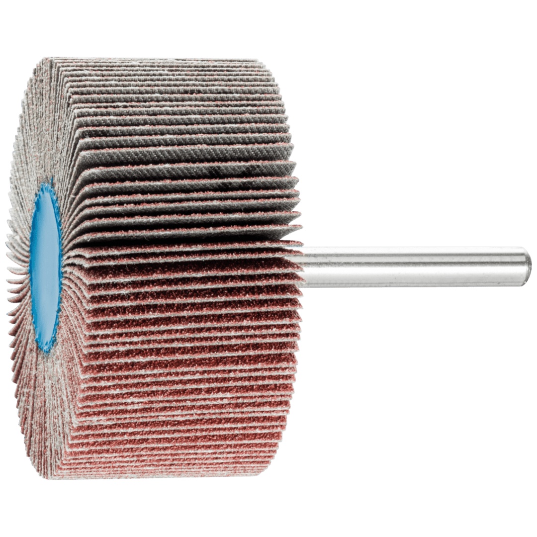 PFERD TOOLS Korund Fächerschleifer F Ø 60x30mm Schaft-Ø 6 mm A80 für Feinschliff und Finish (1)
