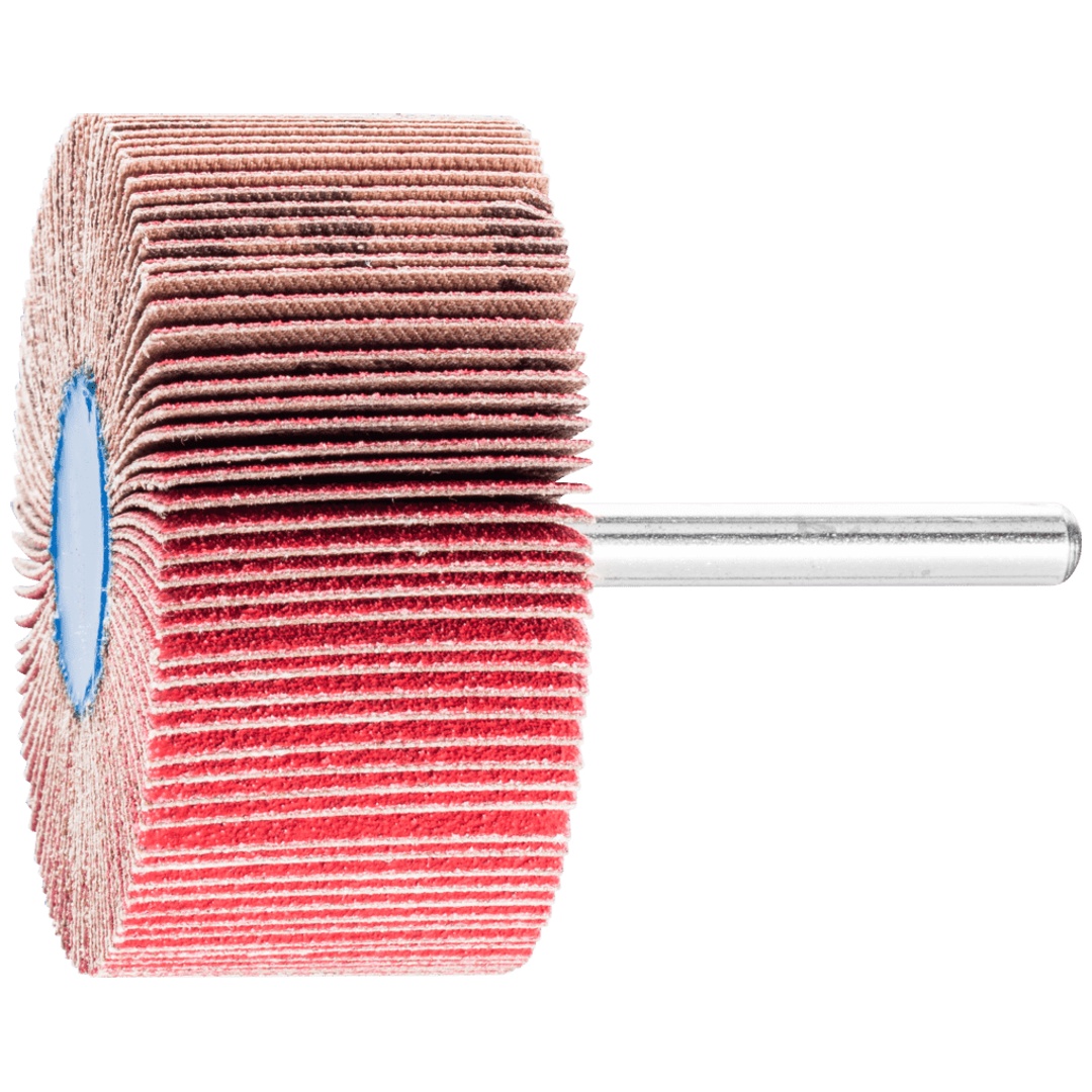 PFERD TOOLS Keramikkorn Fächerschleifer F Ø 60x30mm Schaft-Ø 6 mm CO-COOL120 hoher Abtrag auf Edelstahl