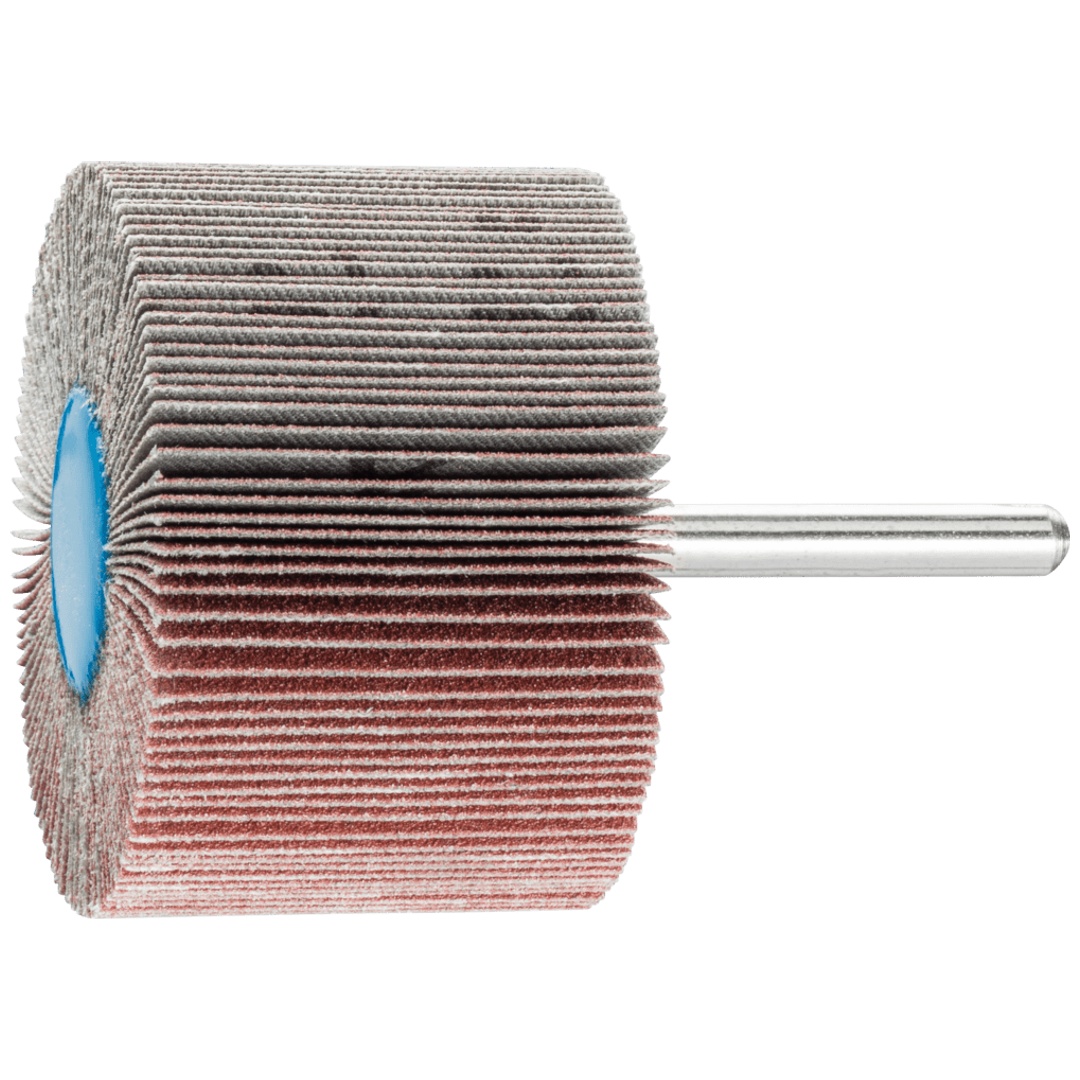 PFERD TOOLS Korund Fächerschleifer F Ø 60x40mm Schaft-Ø 6 mm A120 für Feinschliff und Finish
