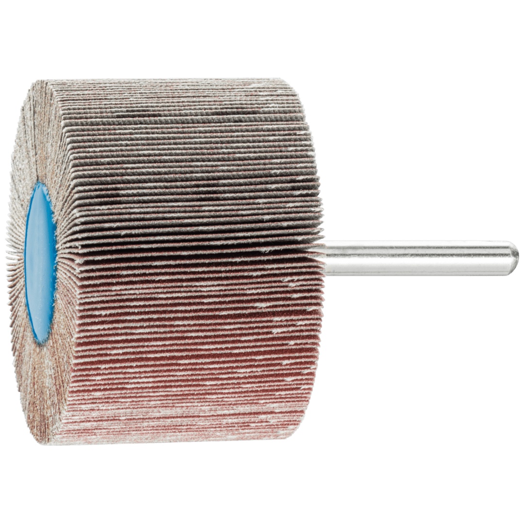 PFERD TOOLS Korund Fächerschleifer F Ø 60x40mm Schaft-Ø 6 mm A240 für Feinschliff und Finish