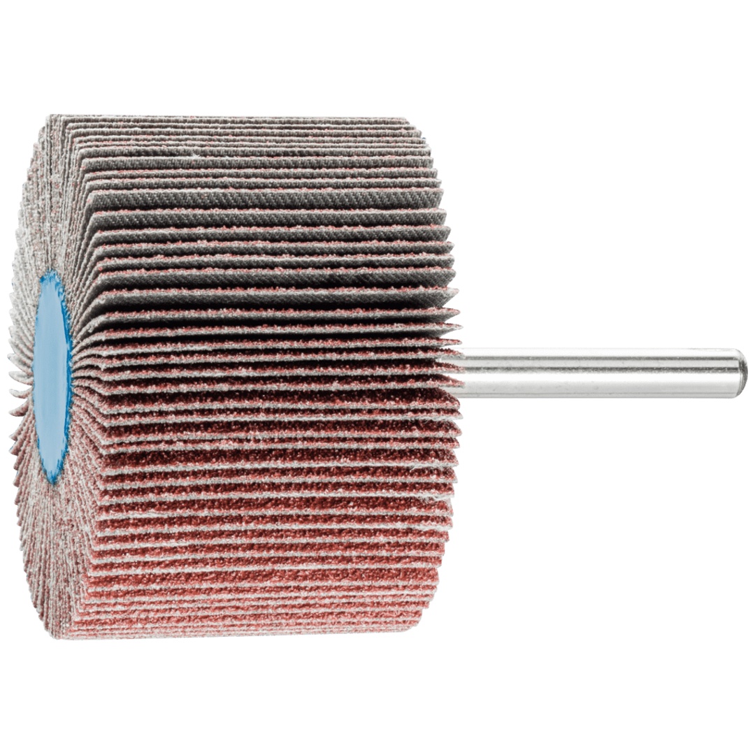 PFERD TOOLS Korund Fächerschleifer F Ø 60x40mm Schaft-Ø 6 mm A60 für Feinschliff und Finish